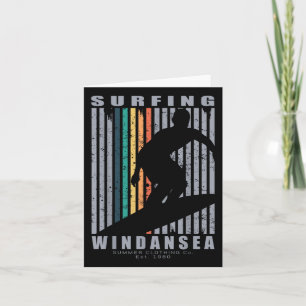 Windansea Surfing Strand Retro Surfen Zomer Vacat Kaart