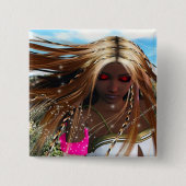 Windapparaat Vierkante Button 5,1 Cm (Voorkant)