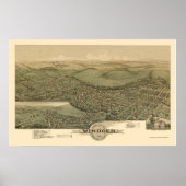 Windber, PA Panorama Map - 1900 Poster (Voorkant)