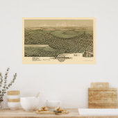 Windber, PA Panorama Map - 1900 Poster (Keuken)