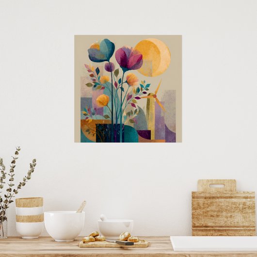 Windblaadjes - Solarpunk Poster (Keuken)