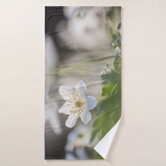 Windbloem Natuur Foto Badhanddoek (Badhanddoek)