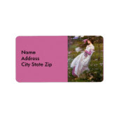 Windbloemen door John Waterhouse Etiket (Voorkant)