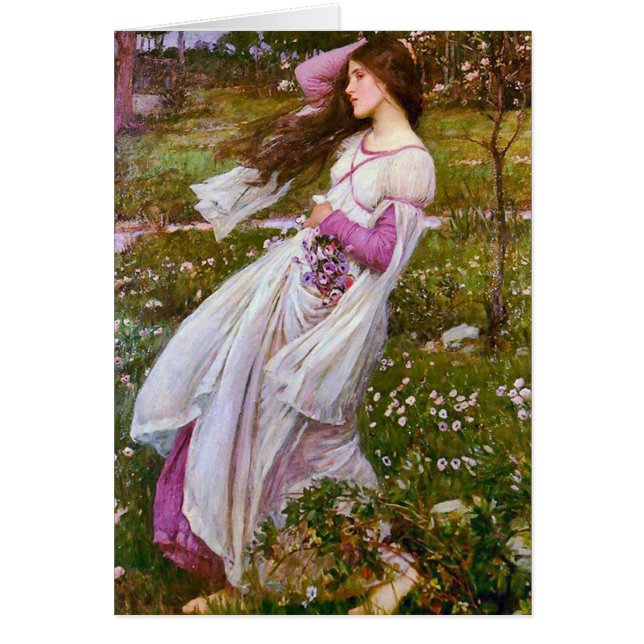 Windbloemen door John William Waterhouse (Voorkant)