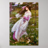 Windbloemen door John William Waterhouse Poster (Voorkant)