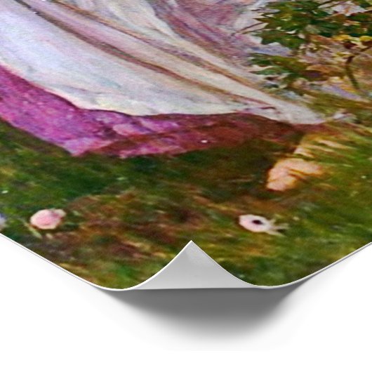 Windbloemen door John William Waterhouse Poster (Hoek)