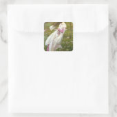Windbloemen John William Waterhouse Vierkante Sticker (Tas)