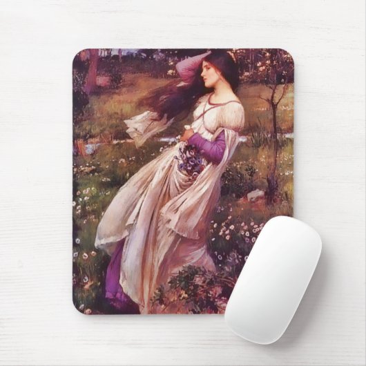 Windbloemen Mousepad Muismat (Met muis)