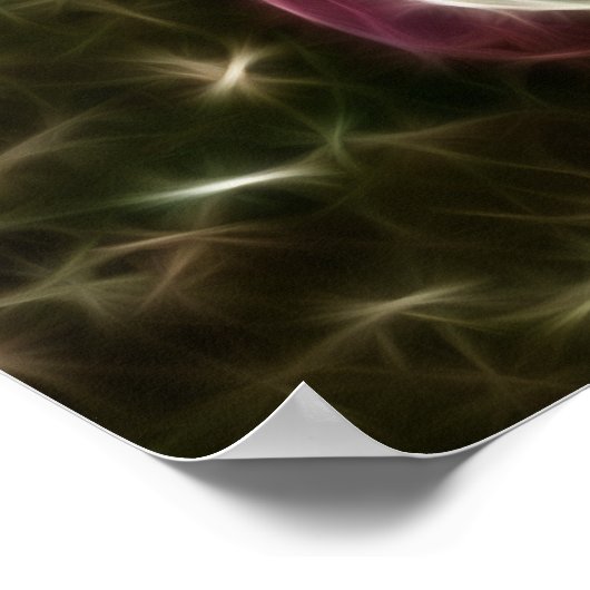 Windbloemen Waterhuis Fractal Painting Poster (Hoek)