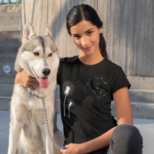 Windblown Dandelion Seeds Natural Floral Blossom T-shirt