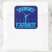 windboer vierkante sticker (Tas)