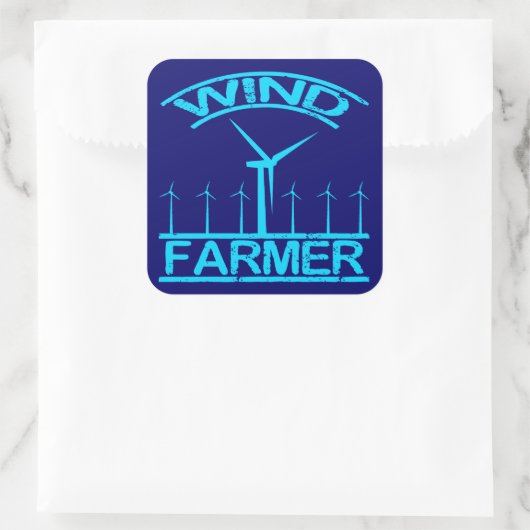 windboer vierkante sticker (Tas)