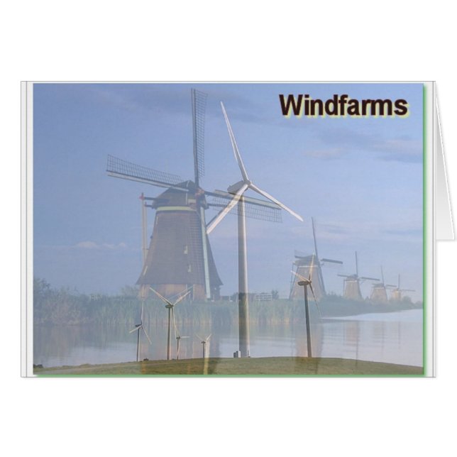 Windboerderijen in het verleden en Cadeau (Voorkant Horizontaal)