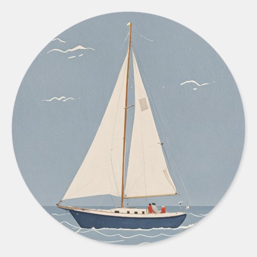 Windborne Wanderer Ronde Sticker (Voorkant)