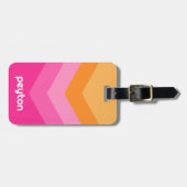  Windbreaker Color Block Darts Aangepaste naam Bagagelabel (Voorkant horizontaal)