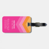  Windbreaker Color Block Darts Aangepaste naam Bagagelabel (Achterkant horizontaal)