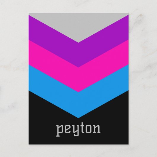  Windbreaker Color Block Darts Aangepaste naam Briefkaart (Voorkant)