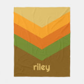  Windbreaker Color Block Darts Aangepaste naam Fleece Deken (Voorkant)