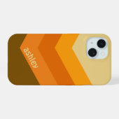  Windbreaker Color Block Darts Aangepaste naam iPhone 15 Case (Achterkant horizontaal)