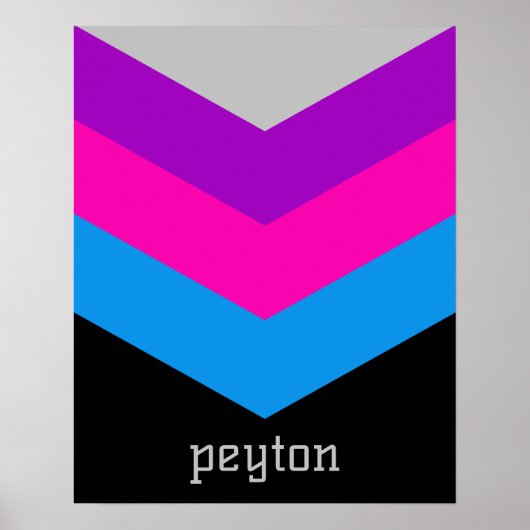 Windbreaker Color Block Darts Aangepaste naam Poster (Voorkant)