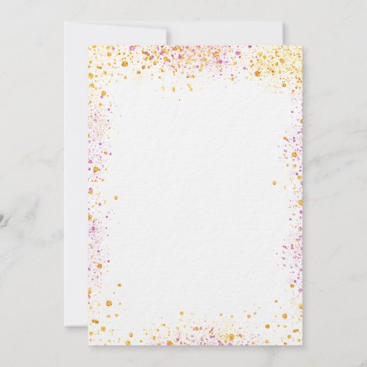 Windbruin goudroze luxe bruinbruin kaart (Achterkant)