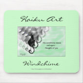Windchime Haiku Art Mousepad Muismat (Voorkant)