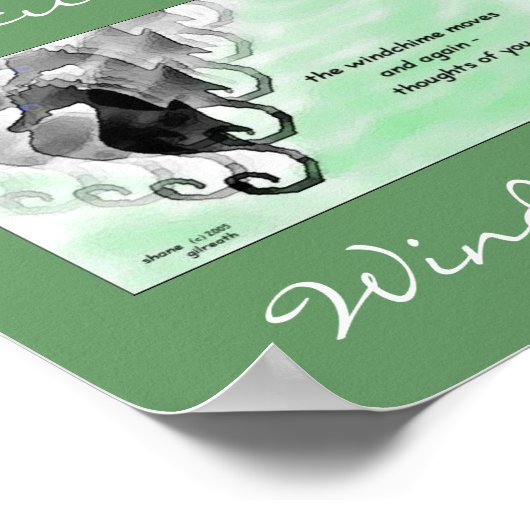 Windchime Haiku Art Print (Hoek)