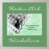 Windchime Haiku Art Print (Voorkant)