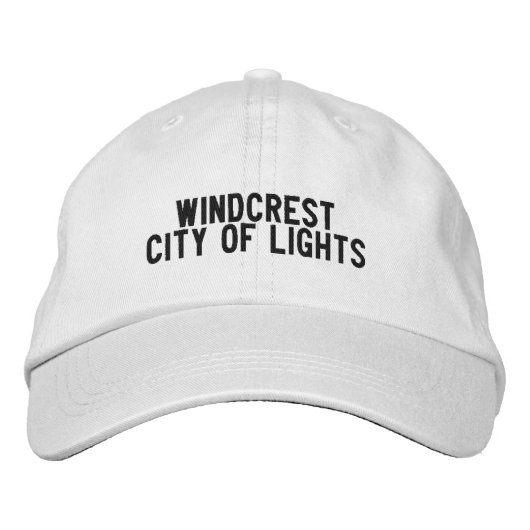 WINDCREST TEXAS Hoed Geborduurde Pet (Voorkant)