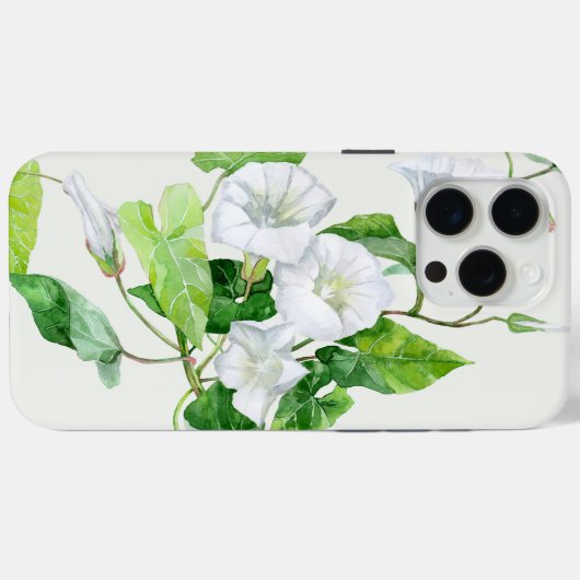 Winde witte bloem  Case-Mate iPhone case (Achterkant (horizontaal))