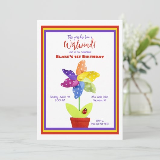 Windebloem Kaart (Staand voorkant)