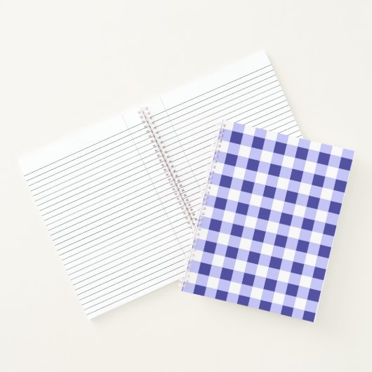 Windekleuring ruitjespatroon notitieboek (Binnen)