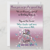 Winden en vleugels Pegasus VERJAARDAG BABY SHOWER Kaart (Achterkant)