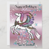 Winden en vleugels Pegasus VERJAARDAG BABY SHOWER Kaart (Voorkant)