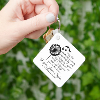 Winden of Heaven Personalized Memorial Sleutelhang Sleutelhanger