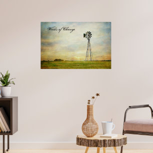 Winden van de Foto van de Verandering Druk Poster
