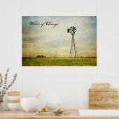 Winden van de Foto van de Verandering Druk Poster (Keuken)