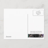 Winden van Halloween Witch Tabby Cat Art Briefkaart (Achterkant)