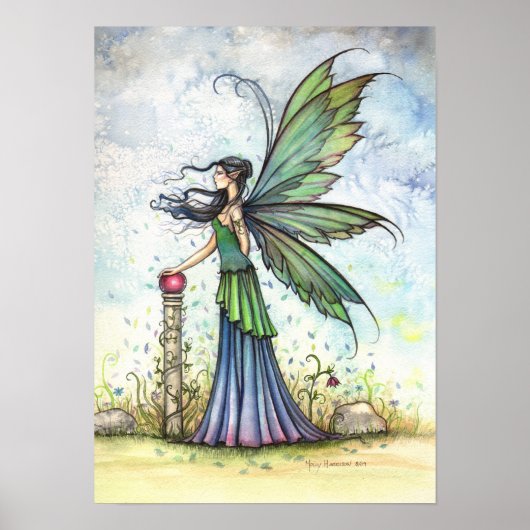 Winden van Lente Fee Kunst Poster Print (Voorkant)