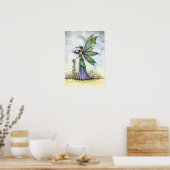 Winden van Lente Fee Kunst Poster Print (Keuken)