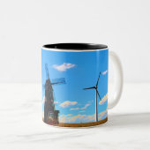 Winden van wijziging tweekleurige koffiemok (Voorkant rechts)