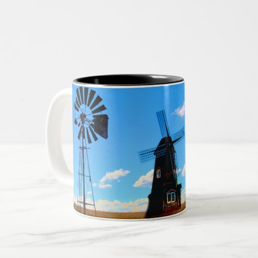 Winden van wijziging tweekleurige koffiemok (Voorkant links)