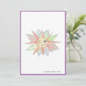 winden whimsical sun bedankt je kaart (Staand voorkant)