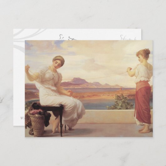 Windend de Streng - Lord Frederick Leighton Briefkaart (Voorkant / Achterkant)