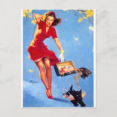 Windendag omhoog briefkaart (Voorkant)