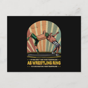 windende trampolinevecht Show Briefkaart