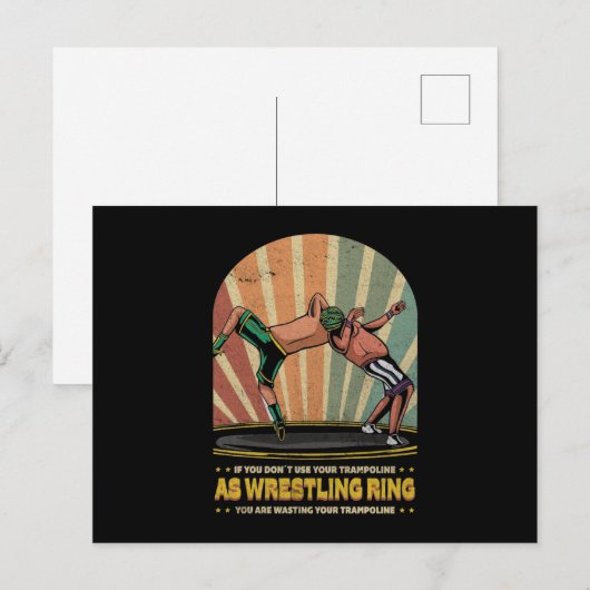  windende trampolinevecht Show Briefkaart (Voorkant / Achterkant)