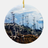 Windenergie 3 Mojave Tehachapi Boerderij Keramisch Ornament (Achterkant)