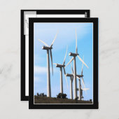 Windenergie - alternatieve energie briefkaart (Voorkant / Achterkant)