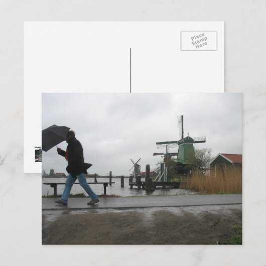 Windenergie bij het Briefkaart van Zaanse Schans W (Voorkant / Achterkant)